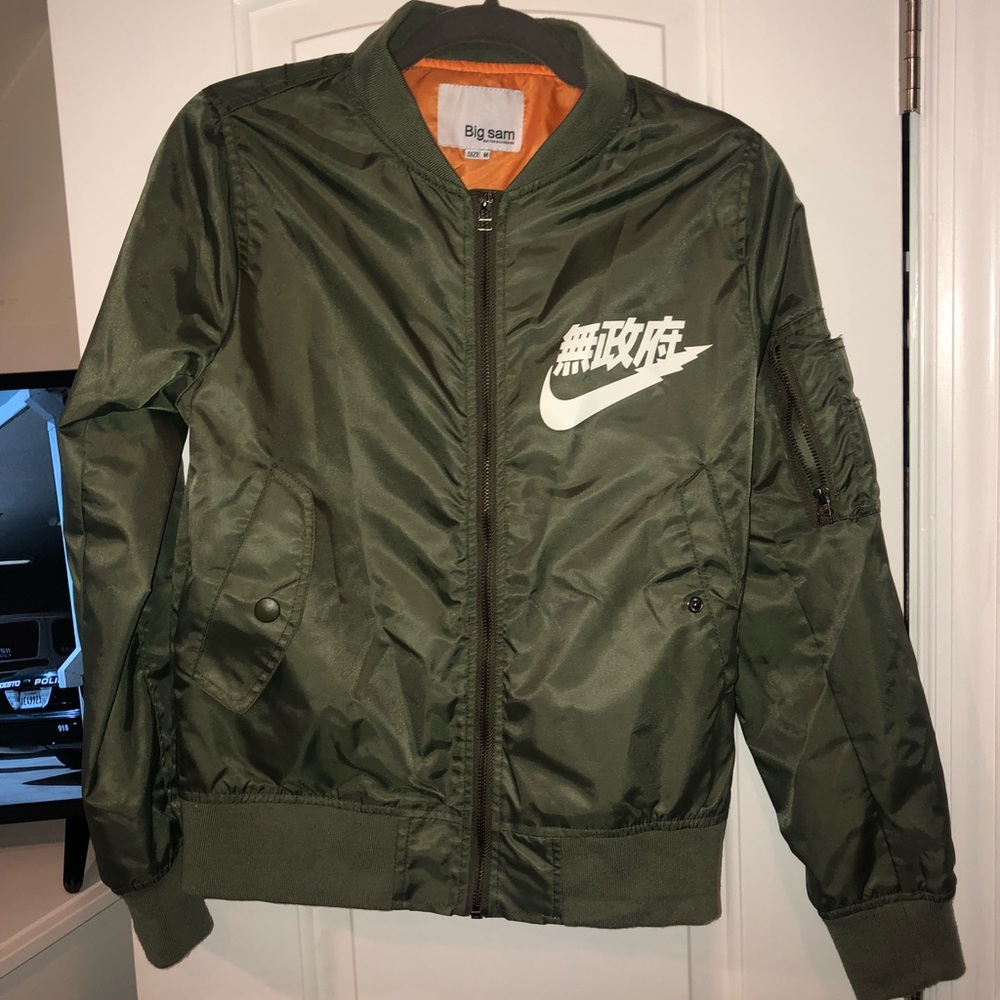BIG SAM Green bomber jacket